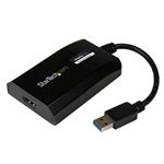 StarTech USB-A 3.0 -> HDMI M/F adapter 0.2m fekete