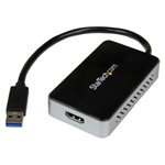 StarTech USB-A 3.0 -> HDMI USB-A 3.0 M/F adapter 0.2m fekete-ezüst
