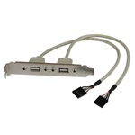 StarTech 2db USB-A Pinheader 5pin -> 2db USB-A 2.0 F/F hátlapi kivezetés
