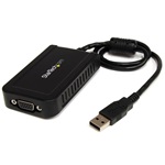 StarTech USB-A 2.0 -> VGA M/F adapter 0.5m fekete