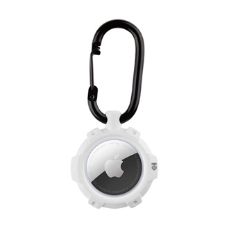 TACTICAL AIRTAG BEAM RUGGED 2.0 műanyag tok extra ütésálló, karabíner, FEHÉR Apple AirTag