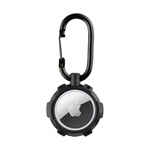 TACTICAL AIRTAG BEAM RUGGED 2.0 műanyag tok extra ütésálló, karabíner, FEKETE Apple AirTag