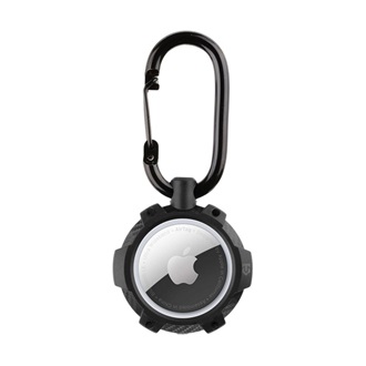 TACTICAL AIRTAG BEAM RUGGED 2.0 műanyag tok extra ütésálló, karabíner, FEKETE Apple AirTag