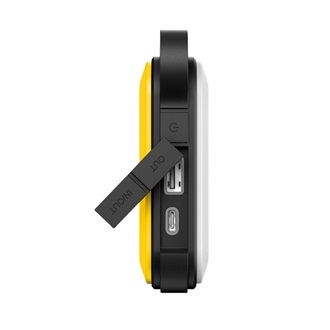 TACTICAL BADASS vésztöltő USB+Type-C aljzat 10050mAh, LED lámpa, CITROMSÁRGA