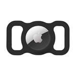 TACTICAL BEAM COLLAR szilikon tok nyakörvre fűzhető, ütésállóság, FEKETE Apple AirTag