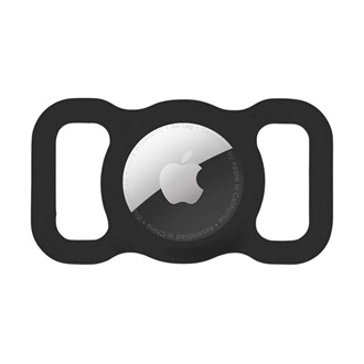 TACTICAL BEAM COLLAR szilikon tok nyakörvre fűzhető, ütésállóság, FEKETE Apple AirTag