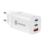 TACTICAL FLASHBANG 2.0 hálózati töltő USB+2 Type-C aljzat 65W, gyorstöltő, FEHÉR