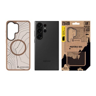 TACTICAL MAGFORCE HYPERSTEALTH SIKA szilikon telefonvédő ütésállóság, topográfiai minta, SÖTÉTBARNA
