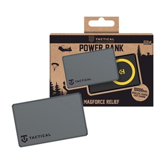 TACTICAL MAGFORCE RELIEF vésztöltő Type-C aljzat 10000mAh, mágneses, SÖTÉTSZÜRKE