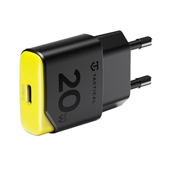 TACTICAL MINIMI hálózati töltő Type-C aljzat 20W, gyorstöltő, FEKETE