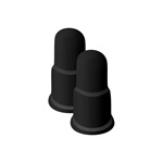 TACTICAL ROGER PENCIL érintőképernyő ceruza póthegy 2db (szilikon, Tactical Roger Pencil kompatibilis) FEKETE