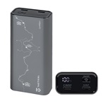 TACTICAL SQUAD COMPANY vésztöltő 2 Type-C aljzat 10000mAh, LED kijelző, SÖTÉTSZÜRKE