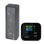 TACTICAL SQUAD HEAD QUARTERS vésztöltő USB+2 Type-C aljzat 27000mAh, LED kijelző, SÖTÉTSZÜRKE