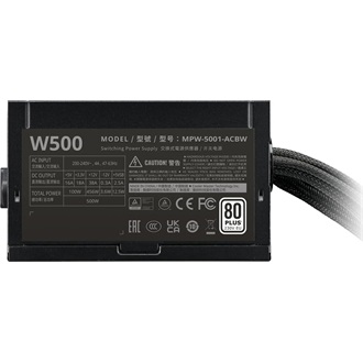 TÁP Cooler Master 500W - Elite NEX W500 230V - MPW-5001-ACBW-BE1 - 80+ - ATX 12V Ver. 2.41 - Fekete Tápegység