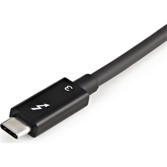 StarTech Thunderbolt 3 -> 2db DisplayPort 1.4 M/F adapter 0.3m szürke