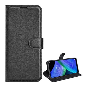 TCL 20 R 5G Gigapack tok álló, bőr hatású FLIP, prémium, FEKETE