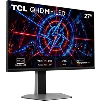 TCL 27P2A 27" IPS MiniLED gaming monitor szürke 320Hz FreeSync Premium