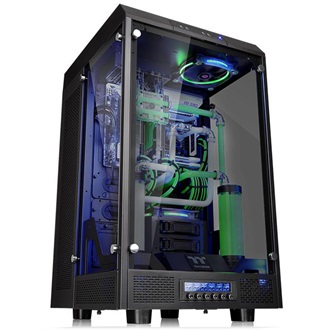 Thermaltake The Tower 900 táp nélküli ablakos Mid Tower számítógépház fekete
