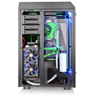 Thermaltake The Tower 900 táp nélküli ablakos Mid Tower számítógépház fekete