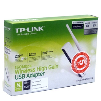TP-Link TL-WN722N 150Mb/s USB-A Wi-Fi hálózati adapter