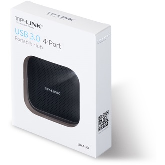 TP-Link UH400 4-portos USB3.0 hub fekete