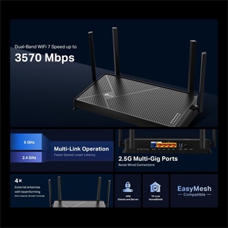 TP-Link Archer BE550 BE3600 Dual-Band Wi-Fi router