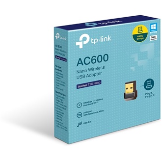 TP-Link Archer T2U Nano AC600 600Mb/s USB-A Dual-Band Wi-Fi hálózati adapter