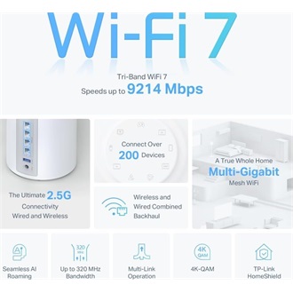 TP-Link Deco BE65 BE11000 Tri-Band Wi-Fi mesh system kit (3db)