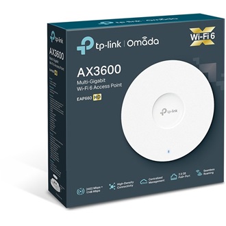 TP-Link EAP660 HD AX3600 Dual-Band Wi-Fi PoE access point (ceiling + wall mount)