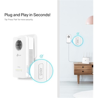 TP-Link TL-WPA8631P KIT AV1200 1300Mb/s AC (220-240V) Dual-Band Wi-Fi powerline passthrough KIT