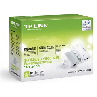 TP-Link TL-WPA4220 500+300Mb/s AC (220-240V) Wi-Fi powerline range extender KIT (2db)