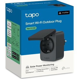 TP-Link Tapo P410M smart home 1db villásdugó CEE 7/3 (EU) smart plug fekete