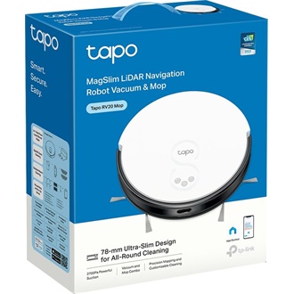 TP-Link Tapo RV20 Mop MagSlim LiDAR smart home robot porszívó fehér
