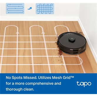 TP-Link Tapo RV30 Max Plus smart home robot porszívó fekete
