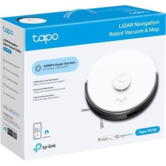 TP-Link Tapo RV30 Plus smart home felmosó porszívó fehér-fekete