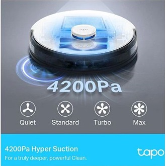TP-Link Tapo RV30 Plus smart home felmosó porszívó fehér-fekete