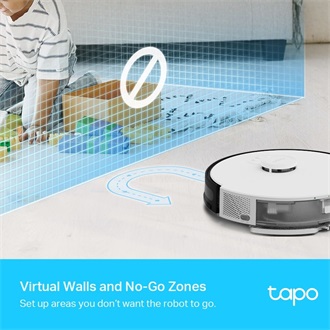 TP-Link Tapo RV30 smart home felmosó porszívó fehér-fekete