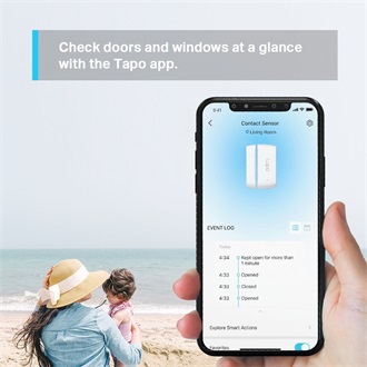 TP-Link Tapo T110 Smart Contact Sensor nyitásérzékelő fehér