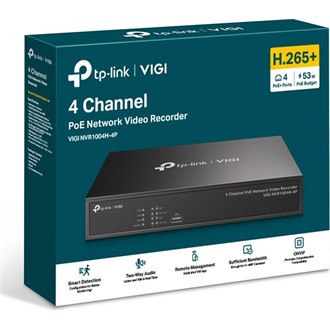 TP-Link VIGI NVR1004H-4P 2TB hálózati video rögzítő NVR