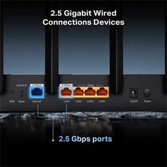 TP-Link Archer BE400 BE6500 Dual-Band Wi-Fi router