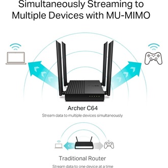TP-Link Archer C64 AC1200 Dual-Band Wi-Fi router