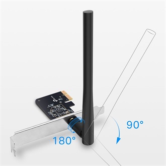 TP-Link Archer T2E 200+433Mb/s PCIe x1 Dual-Band Wi-Fi hálózati adapter