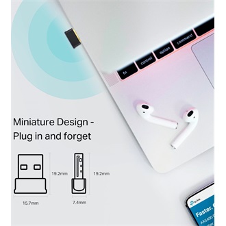 TP-Link Archer T2UB Nano AC600 200+433Mb/s USB2.0 A Dual-Band Wi-Fi hálózati adapter