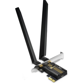 TP-Link Archer TBE400E BE6500 6,5Gb/s PCIe x1 Tri-Band Wi-Fi Bluetooth hálózati adapter low profile (BT5.4)