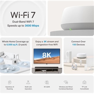 TP-Link DECO BE22 BE3600 Dual-Band Wi-Fi mesh system kit (2db)