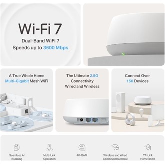TP-Link Deco BE25 BE5000 Dual-Band Wi-Fi mesh system (1db)