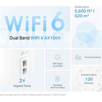 TP-Link Deco X10 AX1500 Dual-Band Wi-Fi mesh system kit (3db)
