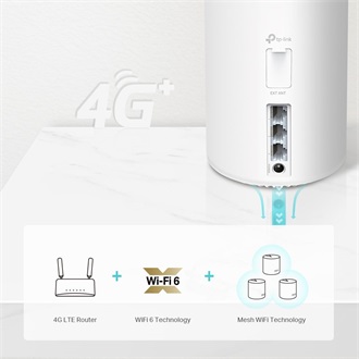 TP-Link Deco X20-4G AX1800 Dual-Band Wi-Fi 4G+/LTE-A mesh system (1db)