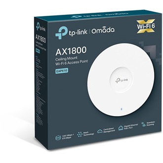 TP-Link EAP610 AX1800 Dual-Band Wi-Fi PoE access point (ceiling + wall mount)