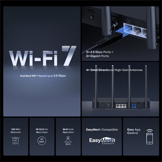 Mercusys MR27BE BE3600 Dual-Band Wi-Fi router